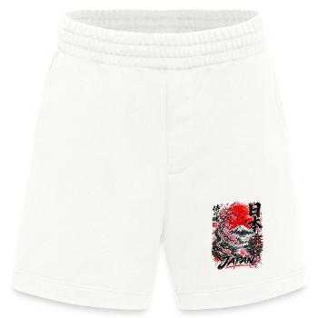 Japan Samurai Spirit – Mount Fuji Design - Heavyweight Shorts - made by SPREAD  - OFF WHITE - Vorne