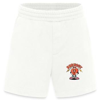 Burnout Club Herzgesundheit lachendes Herz - Heavyweight Shorts - made by SPREAD  - OFF WHITE - Vorne