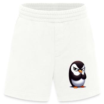 Pingouin Drôles D’animaux - Short bio épais fabriqué en UE - OFF WHITE - Devant