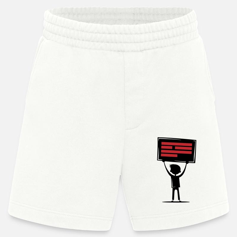 Botschaft Demonstration - Heavyweight Shorts - made by SPREAD  - OFF WHITE