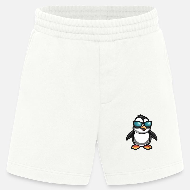 Penguin Cool Bande dessinée - Short bio épais fabriqué en UE - OFF WHITE