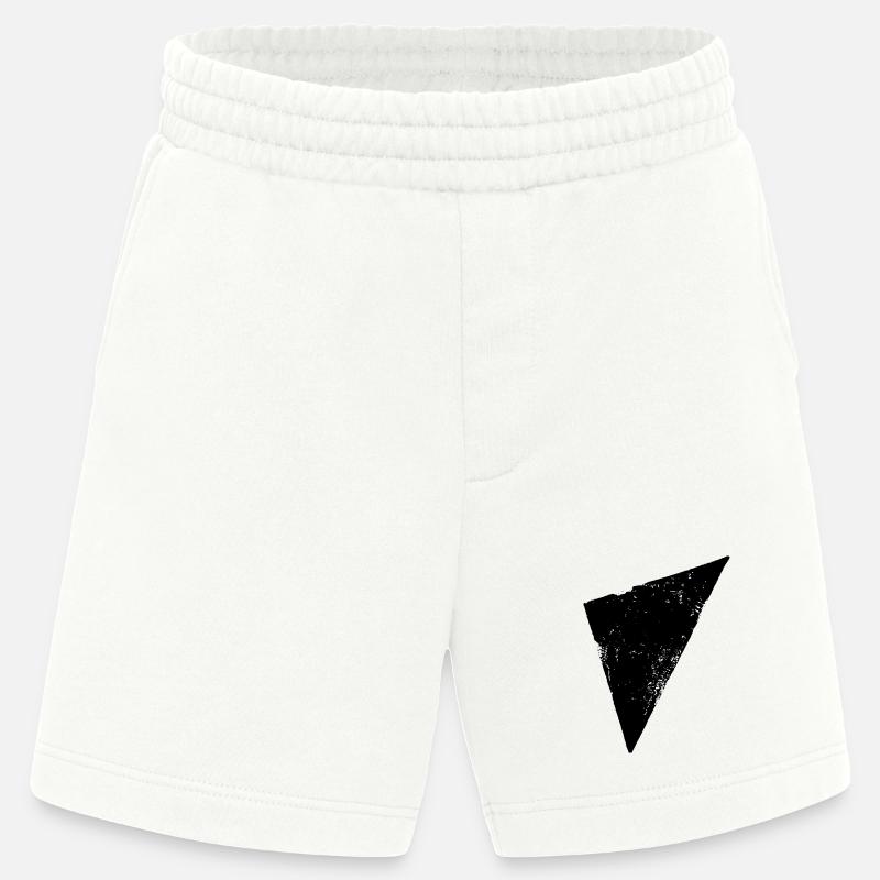 Triangle | Polygone | Triangle - Short bio épais fabriqué en UE - OFF WHITE