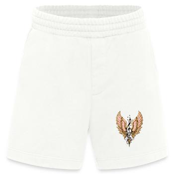 Der Violinschlüssel, der Schlüssel zur Vorstellungskraft. - Heavyweight Shorts - made by SPREAD  - OFF WHITE - Vorne