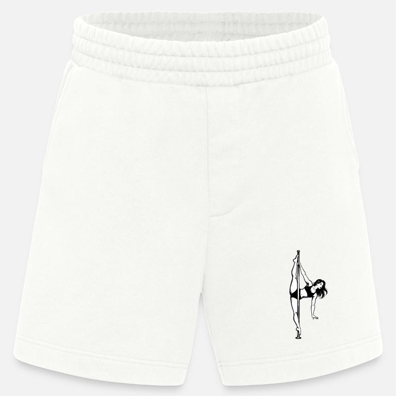 Pole Dance Poledancerin edel akrobatisch Geschenk - Heavyweight Shorts - made by SPREAD  - OFF WHITE