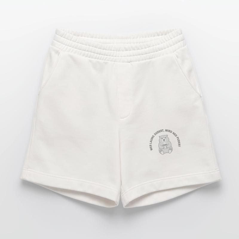 Wer laung sudert, wird ned pudert – Grumpy Coffee Heavyweight Shorts - made by SPREAD 