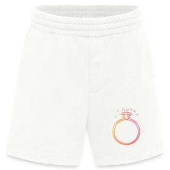  Ring - personalisierbar - Heavyweight Shorts - made by SPREAD  - OFF WHITE - Vorne