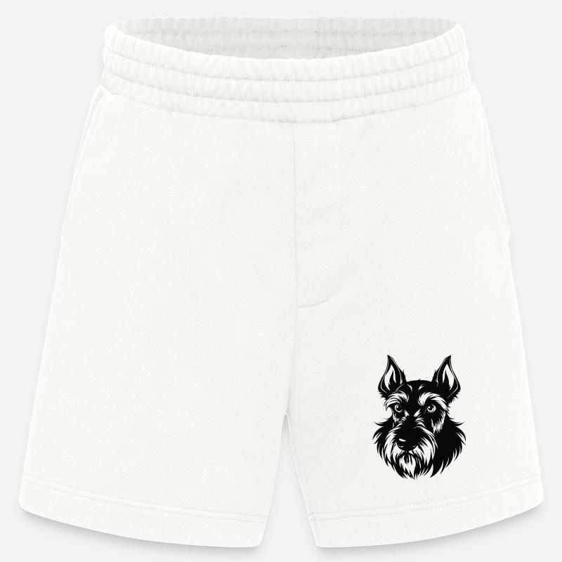 Schnauzer géant - Short bio épais fabriqué en UE - OFF WHITE