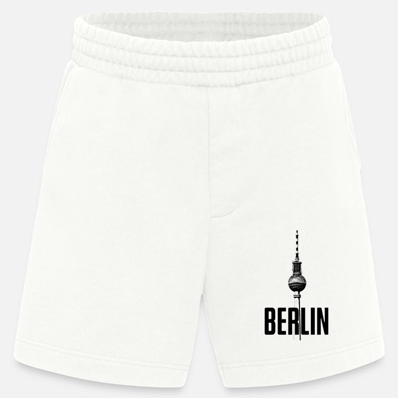 Fernsehturm Berlin - Heavyweight Shorts - made by SPREAD  - OFF WHITE