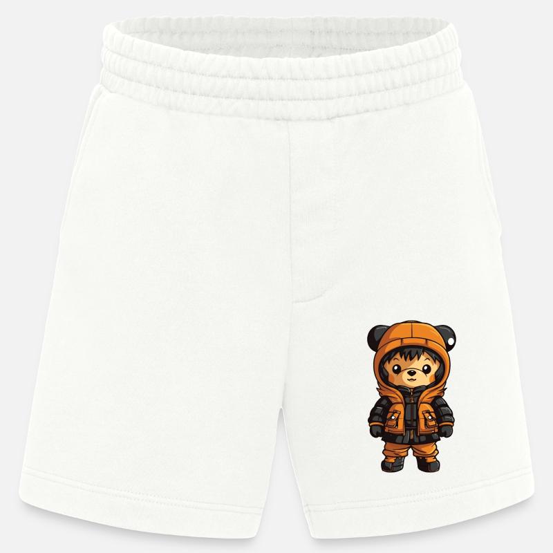 Bär Winter Comic - Heavyweight Shorts - made by SPREAD  - OFF WHITE