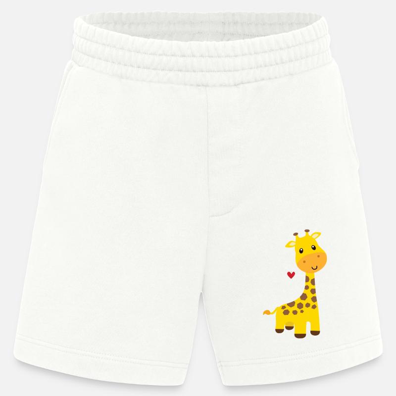 Giraffe - Heavyweight Shorts - made by SPREAD  - OFF WHITE