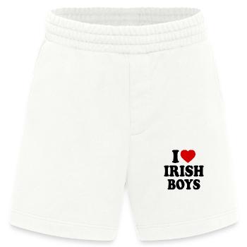 I love irish boys - Heavyweight Shorts - made by SPREAD  - OFF WHITE - Front