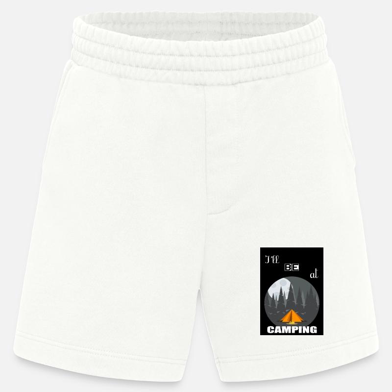 Ich werde auf dem Campingplatz sein - Heavyweight Shorts - made by SPREAD  - OFF WHITE