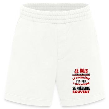 Gelegentlich trinke ich Humor-Aperitif - Heavyweight Shorts - made by SPREAD  - OFF WHITE - Vorne