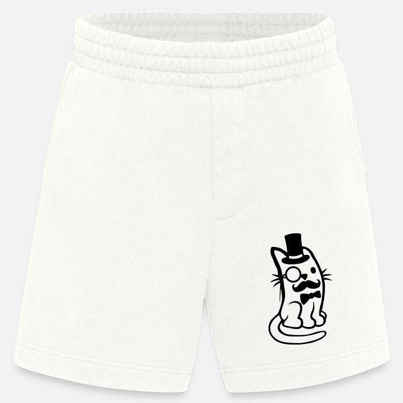 Herr Katze Bart Mann - Heavyweight Shorts - made by SPREAD  - OFF WHITE