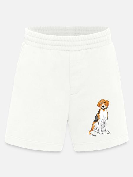 Sitting foxhound - Heavyweight Shorts - made by SPREAD - OFF WHITE