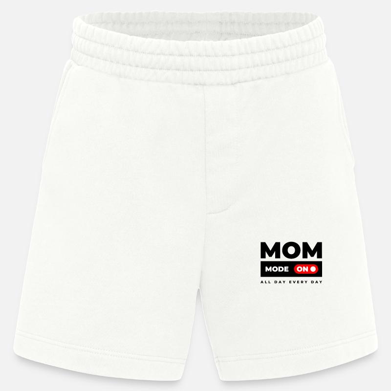 Mom Mode On - Heavyweight Shorts - made by SPREAD  - OFF WHITE