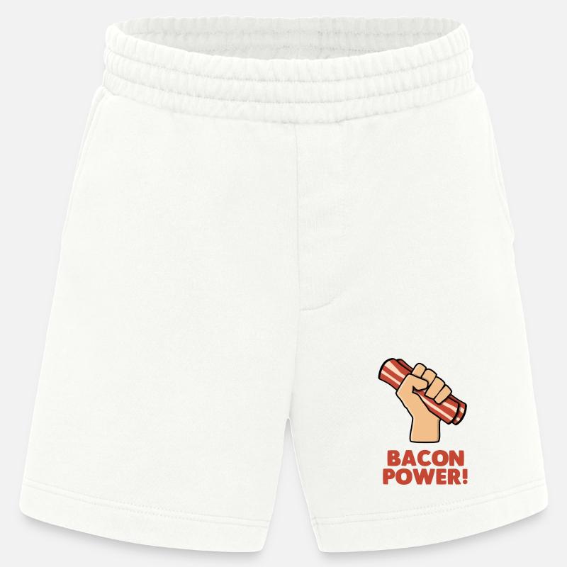 Bacon Power - Heavyweight Shorts - made by SPREAD  - OFF WHITE