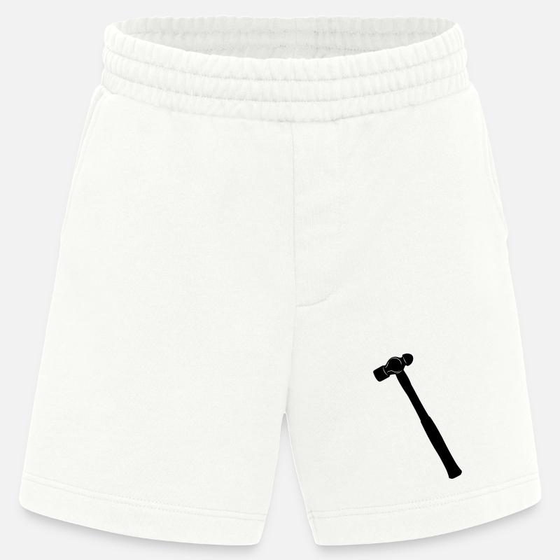 Kugelhammer oder Dellhammer Schattenbild - Heavyweight Shorts - made by SPREAD  - OFF WHITE