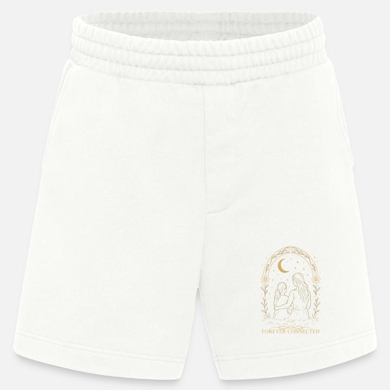 Forever Connected Mama Tochter Geschenkidee - Heavyweight Shorts - made by SPREAD  - OFF WHITE