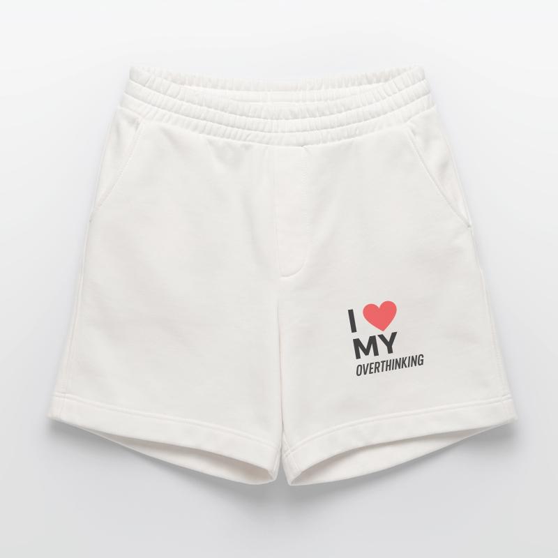 I Love My Overthinking Heavyweight Shorts - made by SPREAD 