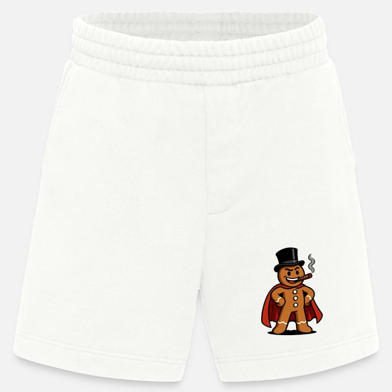 Lebkuchenheld mit Zigarre - Heavyweight Shorts - made by SPREAD  - OFF WHITE