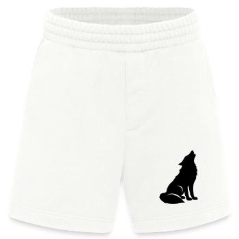 Wolf Silhouette - Heavyweight Shorts - made by SPREAD  - OFF WHITE - Vorne