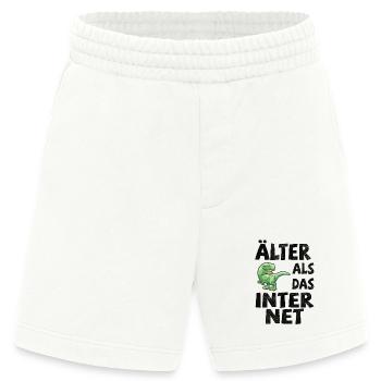 Älter als das Internet - Dino - Heavyweight Shorts - made by SPREAD  - OFF WHITE - Vorne