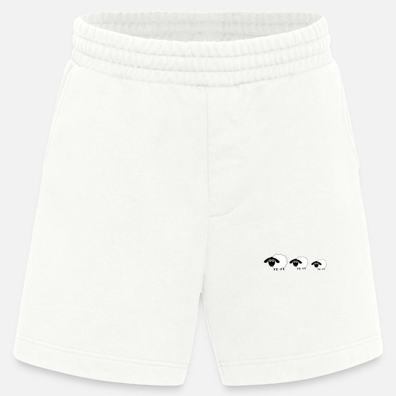 Schafe Schäfchen Lamm - Heavyweight Shorts - made by SPREAD  - OFF WHITE