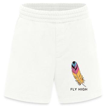 FEDERN FLIEGEN HOCH - Heavyweight Shorts - made by SPREAD  - OFF WHITE - Vorne
