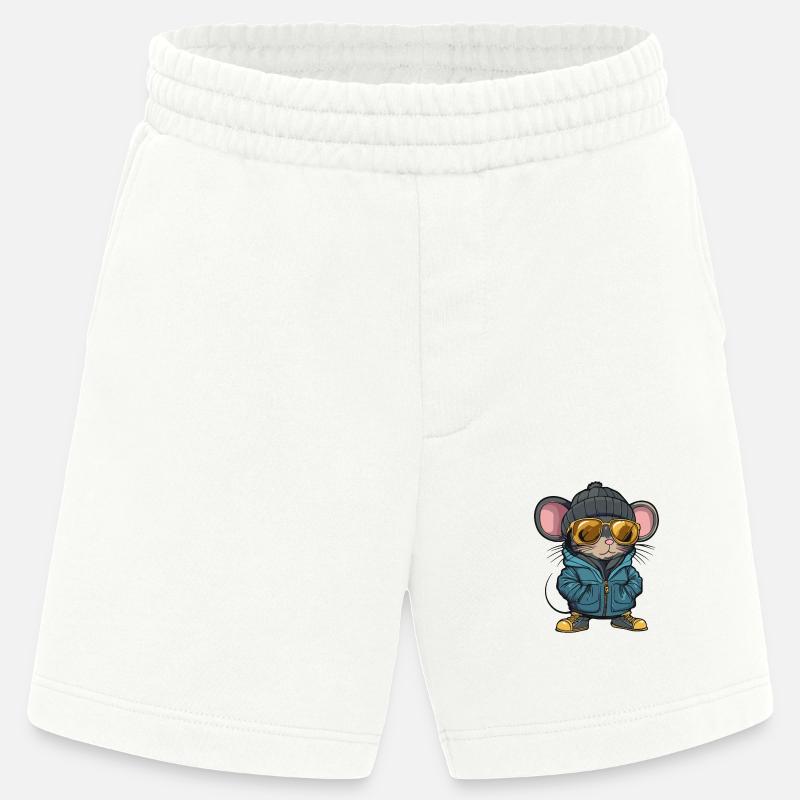 Maus Winter Comic - Heavyweight Shorts - made by SPREAD - OFF WHITE