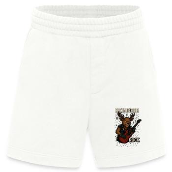 Rentier Rockgitarre Punk Weihnachtsdesign - Heavyweight Shorts - made by SPREAD  - OFF WHITE - Vorne