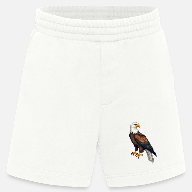 Bald eagle - Heavyweight Shorts - made by SPREAD  - OFF WHITE