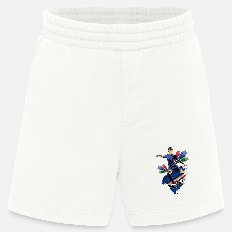 Cap-Vert - Cap-Vert - Drapeau - Short bio épais fabriqué en UE - OFF WHITE