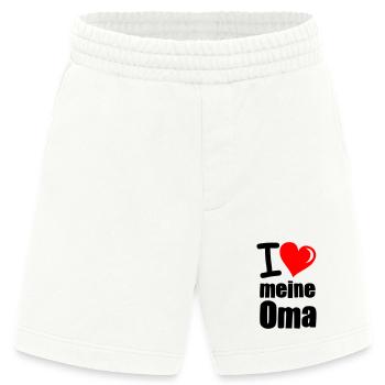 I Love meine Oma - Heavyweight Shorts - made by SPREAD  - OFF WHITE - Vorne