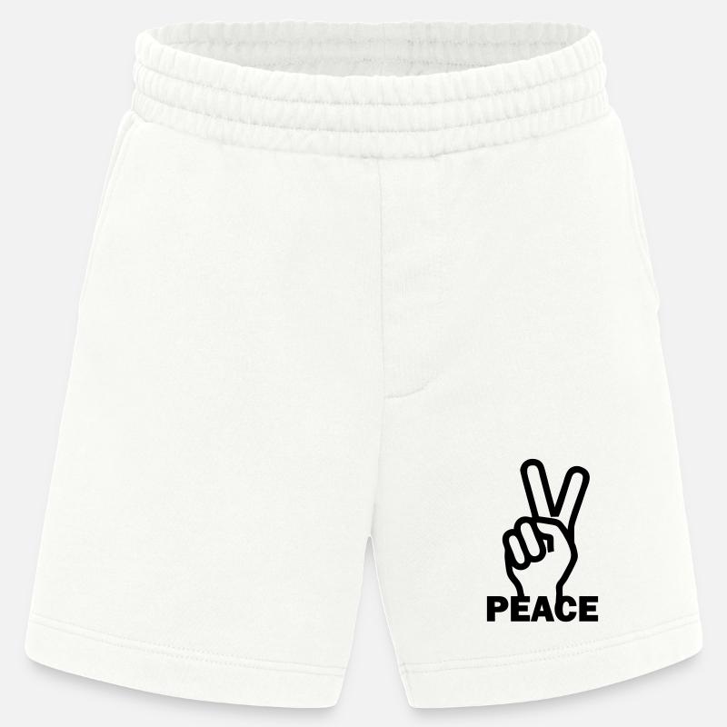 Vrede Frieden - Heavyweight Shorts - made by SPREAD  - OFF WHITE