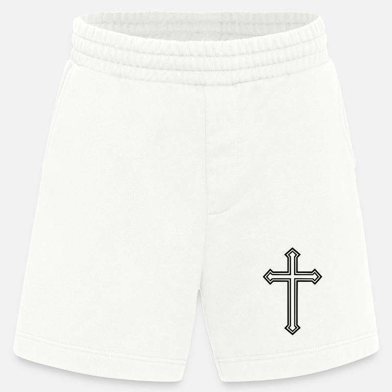 Evil Can Never Be Dead Enough - Heavyweight Shorts - made by SPREAD - OFF WHITE