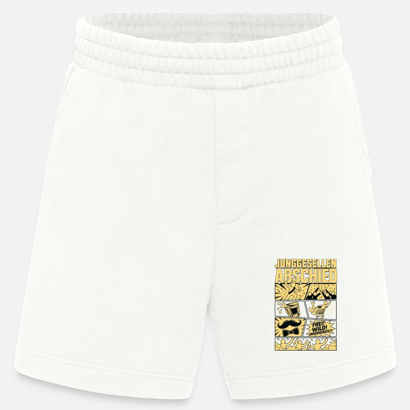 Legendärer Junggesellenabend - Heavyweight Shorts - made by SPREAD  - OFF WHITE