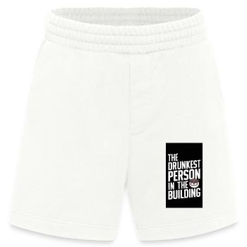 Die betrunkenste Person im Gebäude. - Heavyweight Shorts - made by SPREAD  - OFF WHITE - Vorne