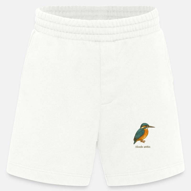 Eisvogel – Alcedo atthis - Heavyweight Shorts - made by SPREAD  - OFF WHITE