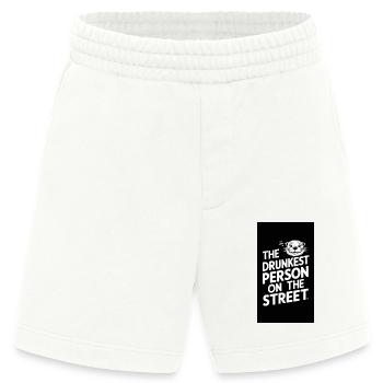 Die betrunkenste Person auf der Straße. - Heavyweight Shorts - made by SPREAD  - OFF WHITE - Vorne