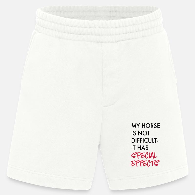 Cheval - Short bio épais fabriqué en UE - OFF WHITE