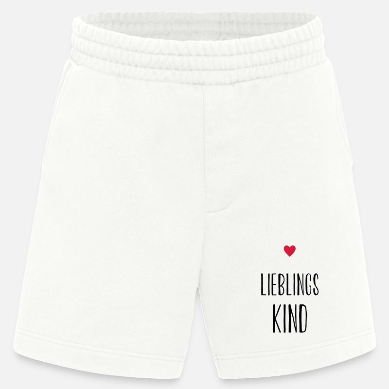 Kind Lieblingskind Herz Geschenk Geschenkidee - Heavyweight Shorts - made by SPREAD  - OFF WHITE