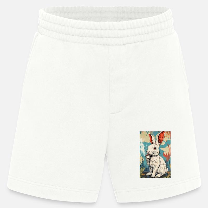 GraffitiHase Zigarette - Heavyweight Shorts - made by SPREAD  - OFF WHITE