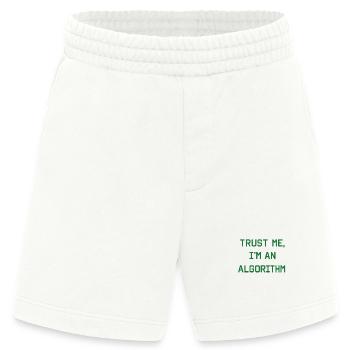 Trust me, I’m an Algorithm – Nerd & Programmierer  - Heavyweight Shorts - made by SPREAD  - OFF WHITE - Vorne