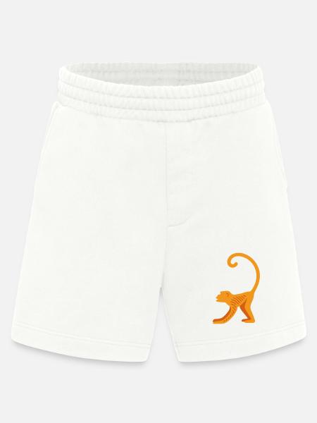 Orangutan line logo - Heavyweight Shorts - made by SPREAD - OFF WHITE