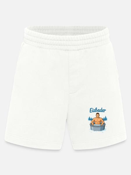 Eisbader Muskelmann im Eisbad - Heavyweight Shorts - made by SPREAD  - OFF WHITE