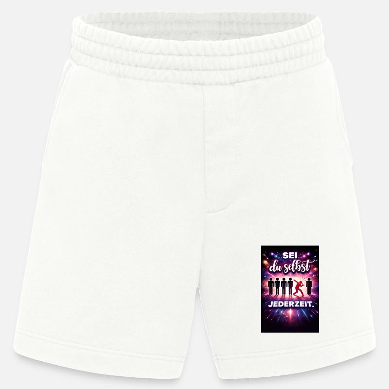 Sei du selbst jederzeit - Heavyweight Shorts - made by SPREAD  - OFF WHITE