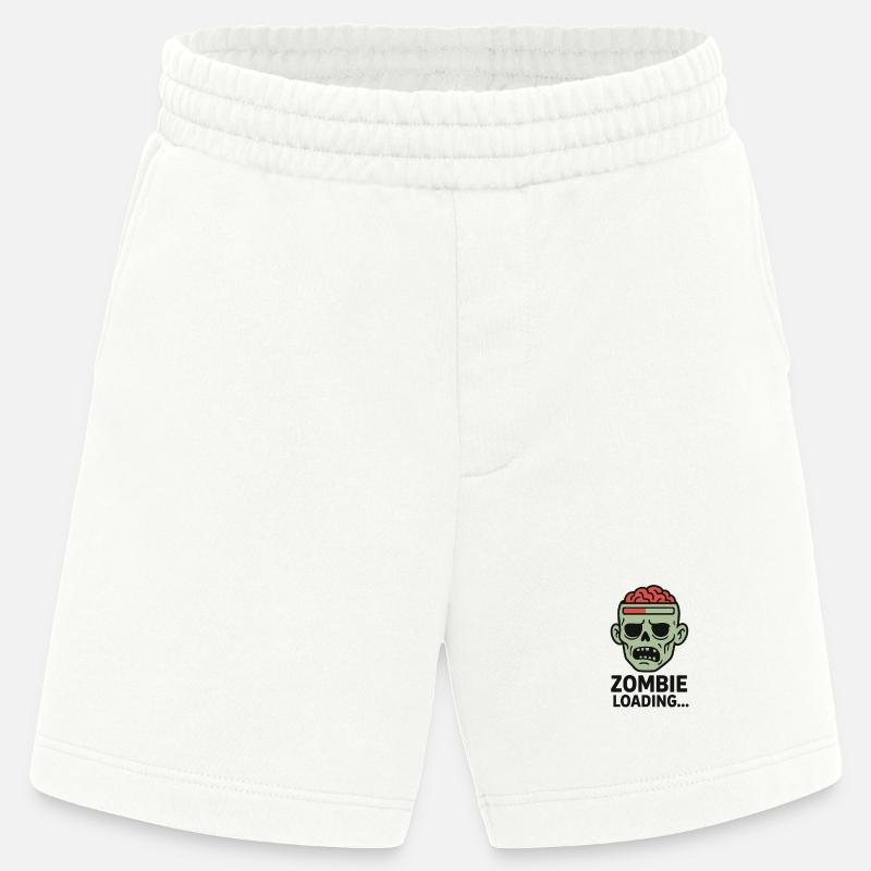Zombie Loading Schädel Grafik - Heavyweight Shorts - made by SPREAD  - OFF WHITE