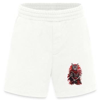 Samurai Katze - Heavyweight Shorts - made by SPREAD  - OFF WHITE - Vorne