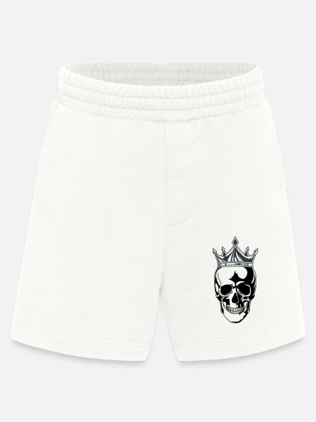 skull king krone - Heavyweight Shorts - made by SPREAD - OFF WHITE